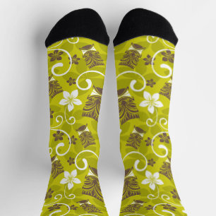 LUAU TIKI PATTERN SOCKS
