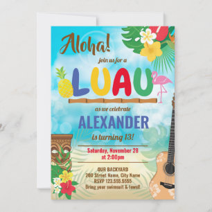 Luau Tropical Boy Birthday Party