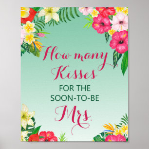 Luau Tropical Welcome Sign - Bridal Shower Sign