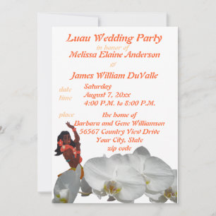 Luau Wedding Party for Couples Invitation