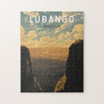 Lubango Angola Travel Art Vintage Jigsaw Puzzle<br><div class="desc">Lubango retro vector travel design. Lubango,  Angola,  is a breathtaking city surrounded by mountains and known for its dramatic landscapes,  including the iconic Tundavala Gap and the winding Serra da Leba Pass.</div>