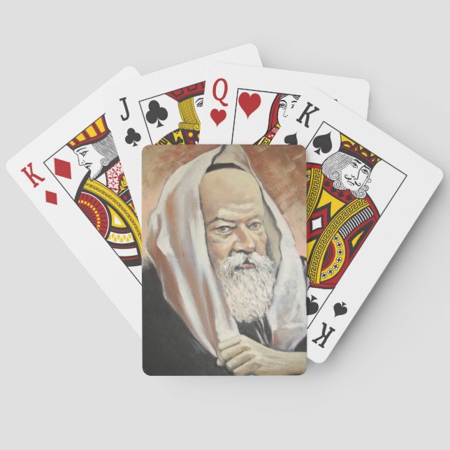 LUBAVITCHER REBBE PLAYING CARDS (Back)