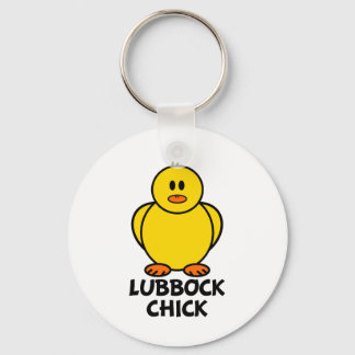 Lubbock Texas Chick Key Ring