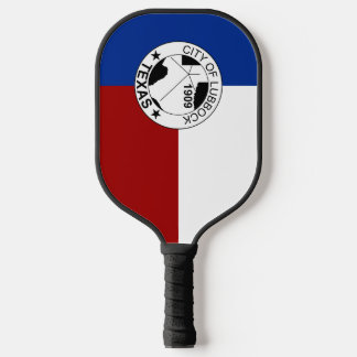 Lubbock (Texas) City flag Pickleball Paddle