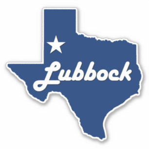 Lubbock, Texas Lone Star State Map