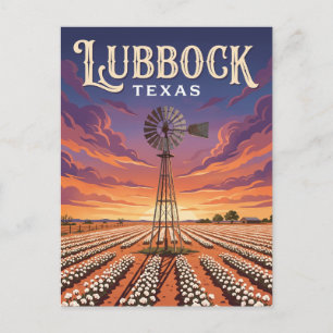 Lubbock Texas Postcard