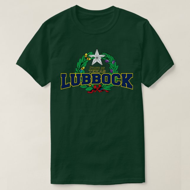 Lubbock Texas StateUSA T-Shirt (Design Front)