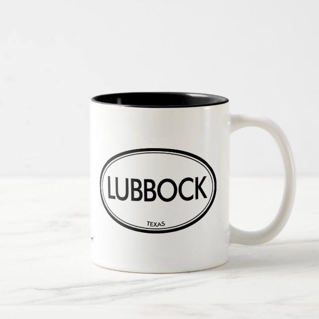 Lubbock, Texas Two-Tone Coffee Mug (Right)