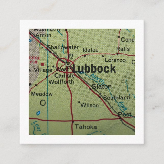 Lubbock We've Moved New Address Card (Front)