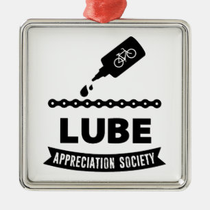Lube Appreciation Society Cycling Metal Tree Decoration