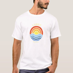 Lubec Maine Me Summer Us Cities Tropical Beach T-Shirt