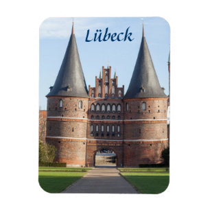 Lübeck Holstentor Gate photo Magnet