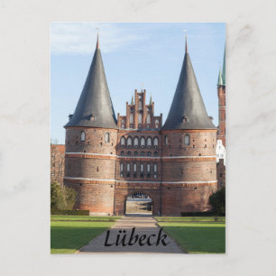 Lübeck Holstentor Gate photo Postcard
