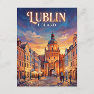 Lublin Old Town Poland Postcard