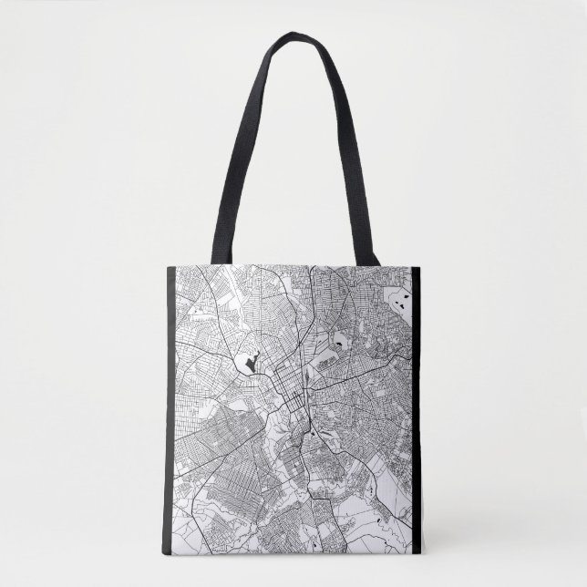 Lubumbashi DR Congo Map Tote Bag (Front)