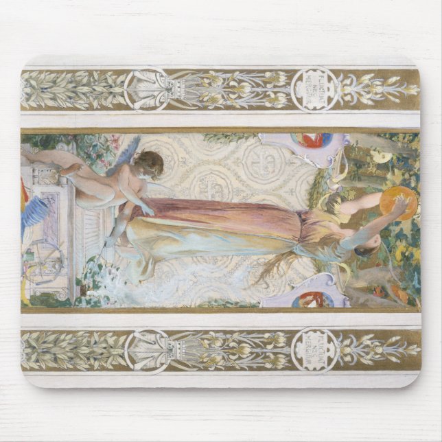 Luc-Olivier Merson Holiday lighting Hôtel de Ville Mouse Mat (Front)