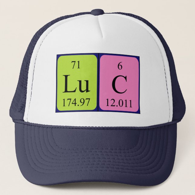 Luc periodic table name hat (Front)