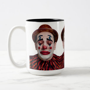 “Luca” After the Laughter Ends – A Clowns Portrait Two-Tone Coffee Mug