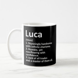 Luca Definition Personalised Name Coffee Mug