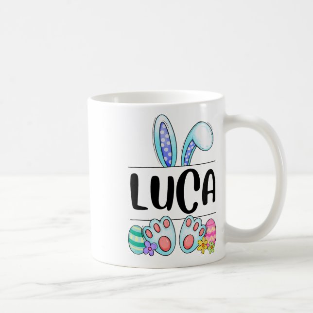 Luca Easter Bunny  Coffee Mug (Right)