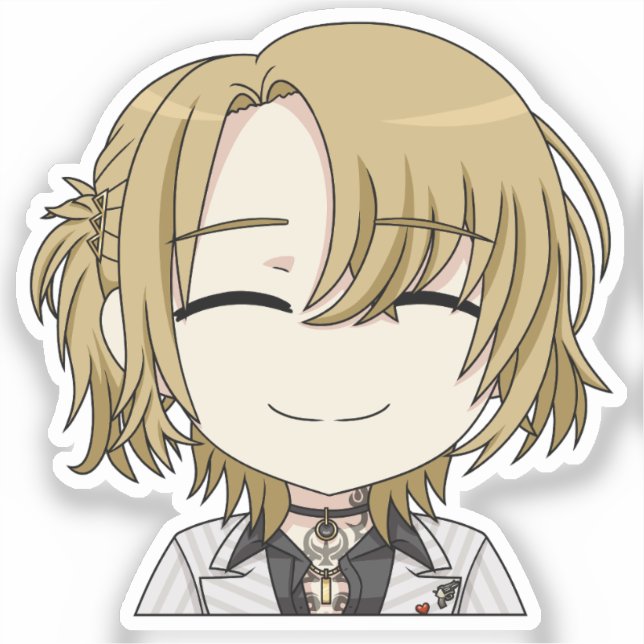 Luca Kaneshiro Smiling Chibi Sticker (Front)