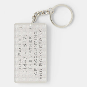 "Luca Pacioli - The Father of Accounting" Key Ring
