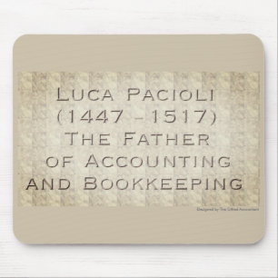 "Luca Pacioli - The Father of Accounting" Mouse Mat