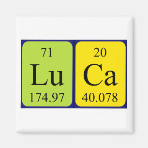 Luca periodic table name magnet