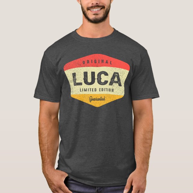 Luca Personalised Name - Luca  T-Shirt (Front)