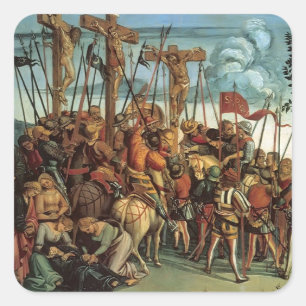 Luca Signorelli- The Crucifixion Square Sticker