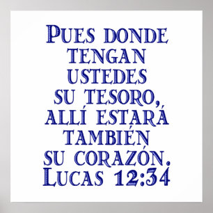 Lucas 12:34 poster