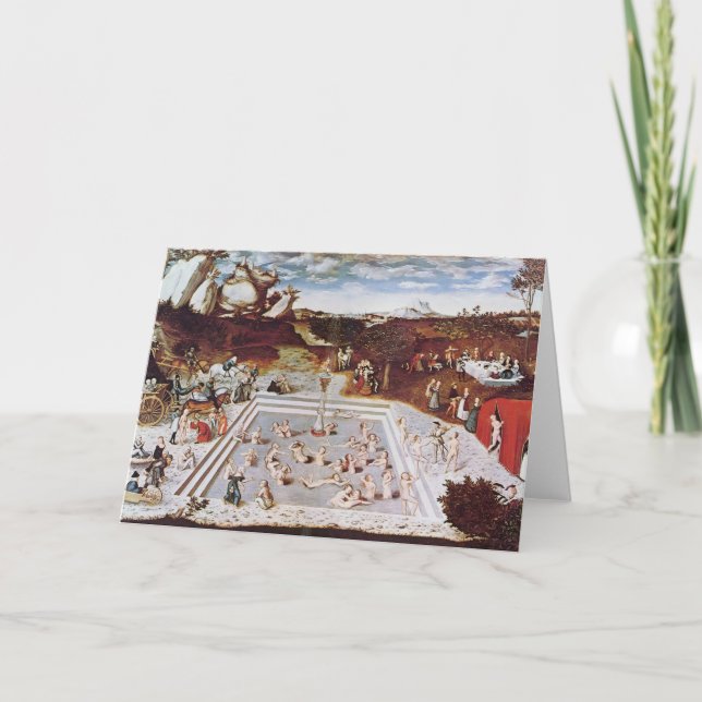 Lucas Cranach the Elder- The Fountain Of Youth Card (Front)