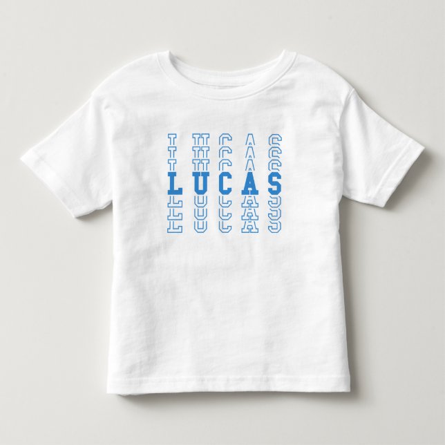 Lucas Custom Boy Name Toddler T-Shirt (Front)