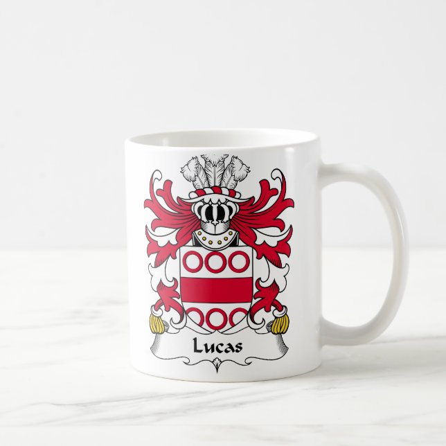 Lucas Family Crest Coffee Mug (Right)