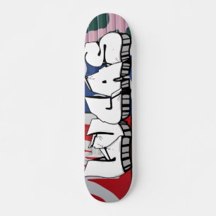 Lucas Graffiti Custom Personalised Cool Skateboard