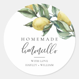 Lucas Limoncello Classic Round Sticker