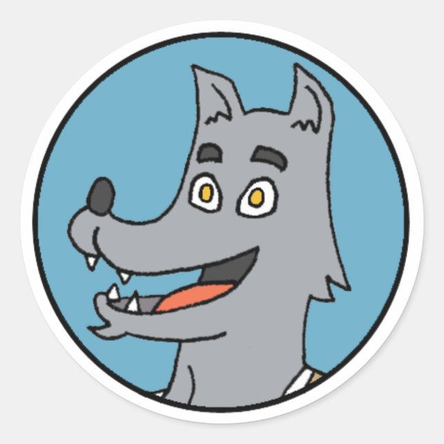 Lucas Mini Circle Sticker (Front)