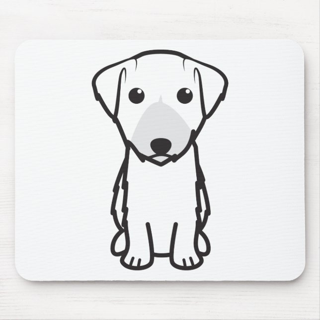 Lucas Terrier Dog Cartoon Mouse Mat (Front)