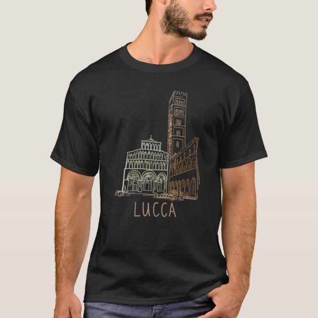 Lucca City Italy souvenir  for men women T-Shirt (Front)