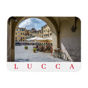 Lucca Piazza Anfiteatro fridge magnet