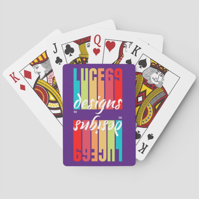 "LUCE69 DESIGNS" logo  Playing Cards (Back)