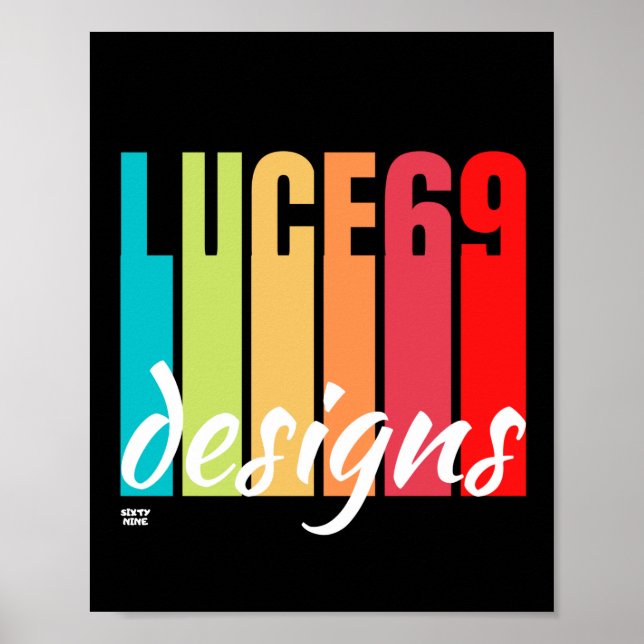 "LUCE69 DESIGNS" logo       poster (Front)
