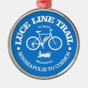 Luce Line Trail (cycling) Metal Tree Decoration