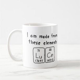 Luce periodic table name mug