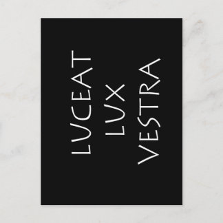 Luceat lux vestra postcard