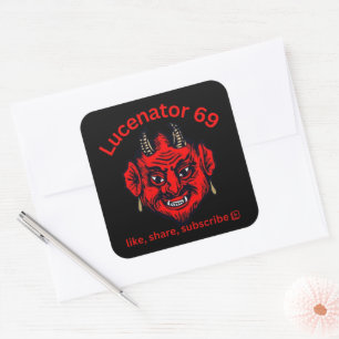 LUCENATOR 69 SQUARE STICKER