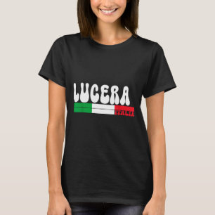 Lucera City Italia Vintage Italy Flag For Travel L T-Shirt