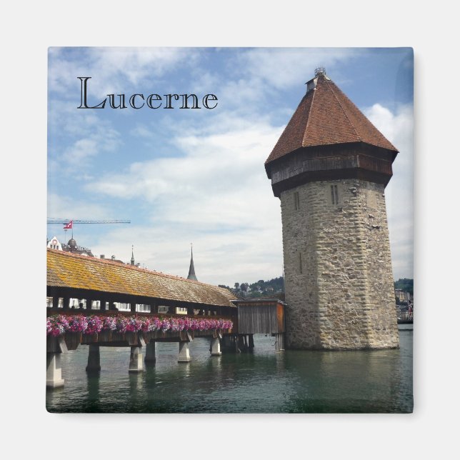 lucerne chapel bridge magnet (Front)