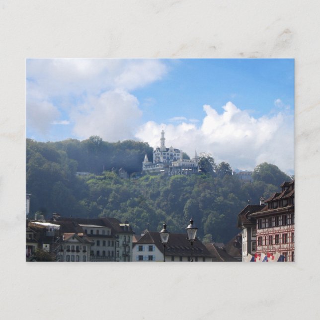 Lucerne Chateaux Gutsch Postcard (Front)