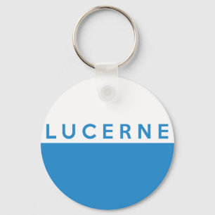 lucerne province Switzerland swiss flag text name Key Ring